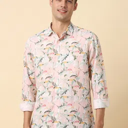 Allen Solly Slim Fit Floral Opaque Printed Casual Shirt-picture-41