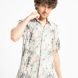 Banana Club Classic Slim Fit Abstract Printed Casual Shirt-picture-10