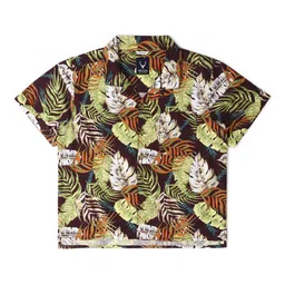 Allen Solly Junior Boys Floral Printed Cuban Collar Casual Shirt-picture-31