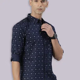 Joven Abstract Printed Pure Cotton Casual Shirt-picture-14