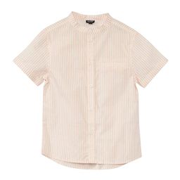 KIABI Boys Mandarin Collar Short Sleeves Regular Fit Cotton Casual Shirt-picture-9