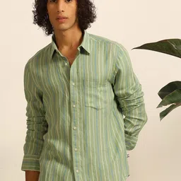 THINC Men Linen Regular Fit Shirt-picture-14