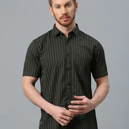 Klub Fox Men Slim Fit Opaque Striped Casual Shirt-image-41