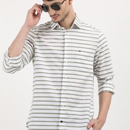 Tommy Hilfiger Men Horizontal Stripes Opaque Striped Casual Shirt-picture-23