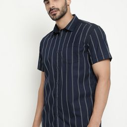 METTLE Opaque Striped Casual Shirt-picture-14