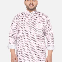 John Pride Men Plus Size Printed Casual Cotton Shirt-picture-5