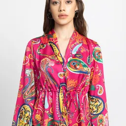 SHAYE Floral Printed Casual Shirt Style Tops-image-36