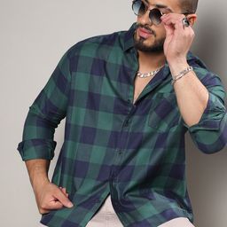 Instafab Plus Classic Buffalo Checks Cotton Casual Shirt-picture-1