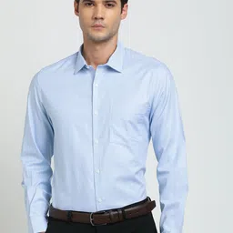 Turtle Spread Collar Long Sleeves Cotton Classic Slim Fit Checked Formal Shirt-image-84