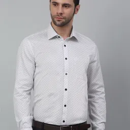MUTAQINOTI Men Comfort Printed Cotton Formal Shirt-image-77