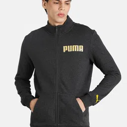Puma Men Slim Fit Solid Brand Logo Sweatshirt image 1