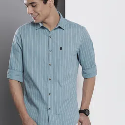 The Indian Garage Co Men Pinstripes Casual Shirt-image-50