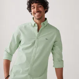 Andamen Oxford Button-Down Collar Slim Fit Cotton Casual Shirt-picture-31