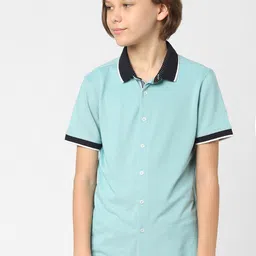 Jack & Jones Junior Boys Blue Slim Fit Casual Cotton  Shirt-picture-23