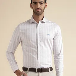 Andamen Premium Slim Fit Checked Cotton Formal Shirt-image-60