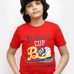 V-Mart Boys Typography Printed Cotton T-shirt-picture-45