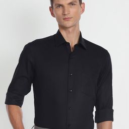 Arrow Men Textured Comfort Cotton Formal Shirt-picture-43