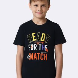 Van Heusen Boys Typography Printed Pure Cotton T-shirt-picture-28
