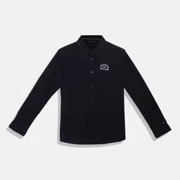 Tommy Hilfiger Boys Spread Collar Regular Fit Cotton Casual Shirt-picture-12