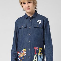 Jack & Jones Junior Boys Pow Patrol Printed Pure Cotton Denim Casual Shirt-picture-19