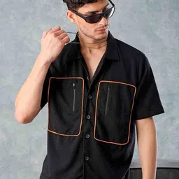 the indian garage co The Indian Garage Co. Spread Collar Boxy Casual Shirt-picture-27