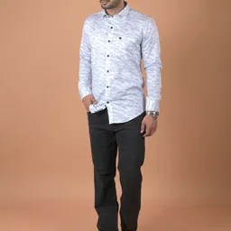 INDIAN THREADS Men Relaxed Opaque Casual Shirt-image-8