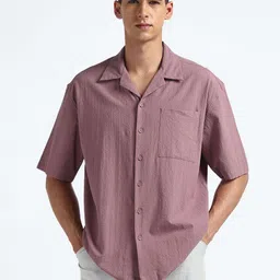 Flying Machine Oversized Seersucker Cotton Casual Shirt-picture-16