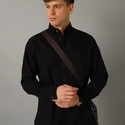 Aldeno Comfort Button Down Collar Opaque Pure Cotton Casual Shirt image 1