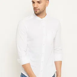 Club York Regular Fit Band Collar Long Sleeves Cotton Casual Shirt-image-60