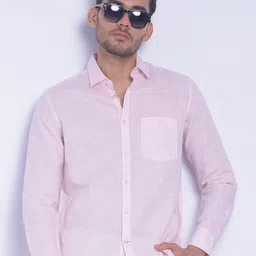 Crimsoune Club Smart Slim Fit Cotton Linen Casual Shirt-picture-13