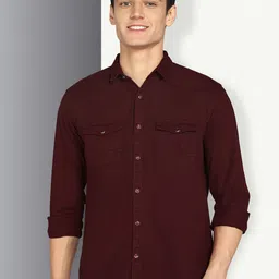 Kuons Avenue Smart Slim Fit Twill Cotton Casual Shirt-picture-30