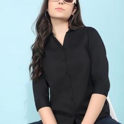 Crimsoune Club Women Classic Slim Fit Opaque Casual Shirt-picture-40