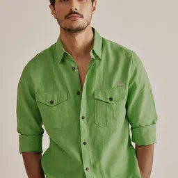 Andamen Premium Men Linen Slim Fit Shirt-picture-23