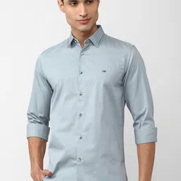 Peter England Casuals Slim Fit Opaque Pure Cotton Casual Shirt-image-79