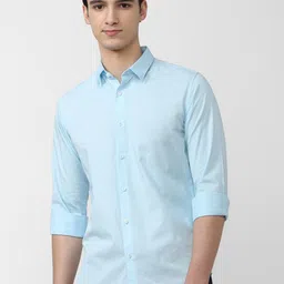 Peter England Casuals Slim Fit Opaque Pure Cotton Casual Shirt-image-80