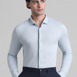 Jack & Jones Slim Fit Spread Collar Pure Cotton Formal Shirt-picture-43