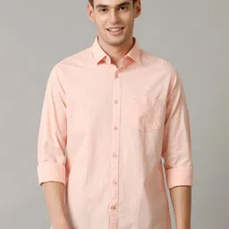 CAVALLO by Linen Club Men Contemporary Slim Fit Spread Collar Casual Shirt-picture-35