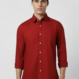Van Heusen Sport Spread Collar Cotton Slim Fit Opaque Casual Shirt-picture-16