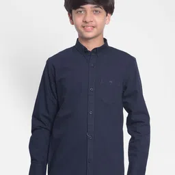 Crimsoune Club Boys Slim Fit Opaque Cotton Casual Shirt-image-75