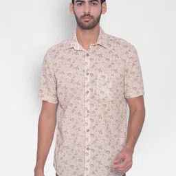 Crimsoune Club Slim Fit Floral Printed Opaque Casual Shirt-picture-30