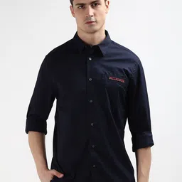 Tommy Hilfiger Spread Collar Organic Cotton Casual Shirt-picture-41