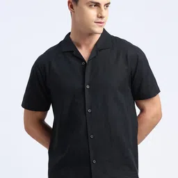 ONEMILE Classic Cuban Collar Casual Shirt-image-69