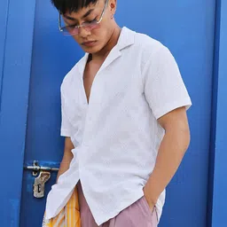 Campus Sutra Spread Collar Short Sleeves Casual Shirt image 1