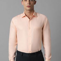 Louis Philippe Classic Fit Textured Pure Cotton Formal Shirt-picture-6
