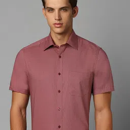 Louis Philippe Classic Fit Micro Ditsy Printed  Half Sleeves Formal Shirt-picture-32