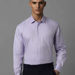 Luxure by Louis Philippe Slim Fit Spread Collar Formal Shirt-picture-38