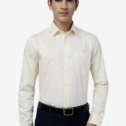 JADE BLUE Geometric Printed Cotton Slim Fit Formal Shirt-picture-29