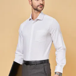 Peregrine by Pantaloons Checked Pure Cotton Formal Shirt-picture-36