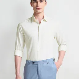 Arrow Geometric Self Design Cutaway Collar Cotton Formal Shirt-picture-14