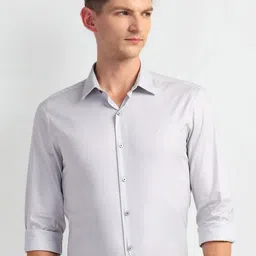 Arrow New York Slim Fit Spread Collar Formal Shirt-image-81